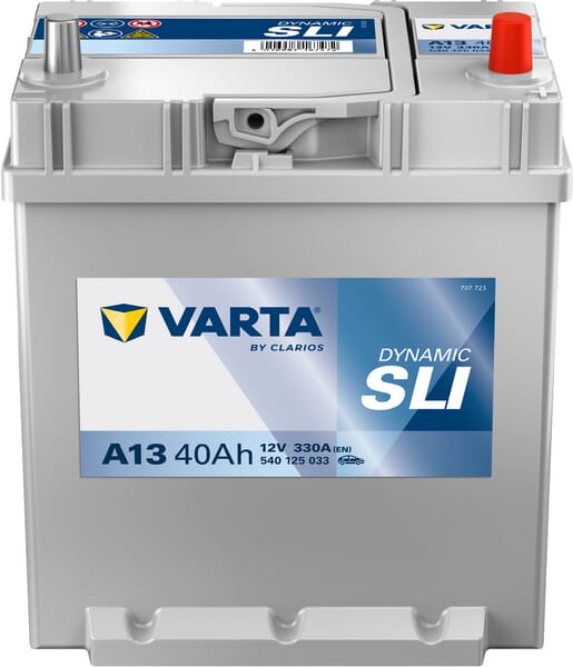 Batterie 12 V 40 Ah 330 A A13 VARTA Dynamic SLI — réf. 540125033