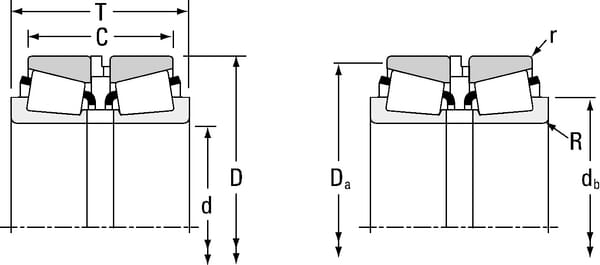 Roulement à rouleaux coniques 25,4x50,3x31,63mm Timken vue 2
