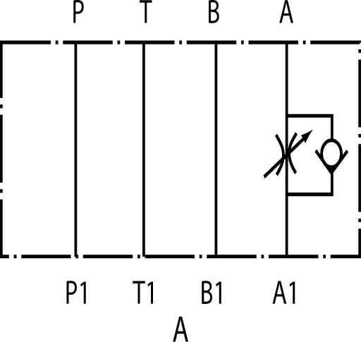 Clapet antiretour étrangl. NG6 vue 5