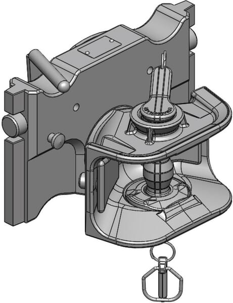 Attelage de remorque 320 mm vue 2
