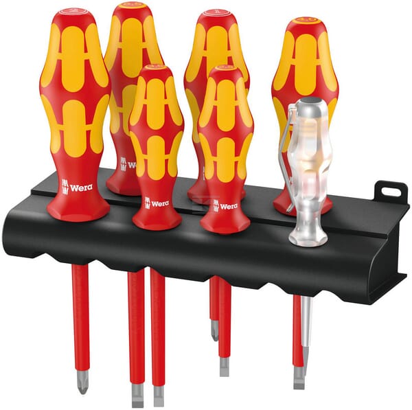 Rack Jeu de tournevis Kraftform Plus Série 100 + détecteur de tension + Rack vue 2