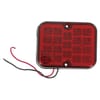 Fog light LED, square, 12-24V, red, 101x80.7x30mm, gopart