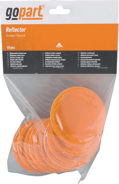 Catadioptre rond orange Ø75mm — réf. LA75023