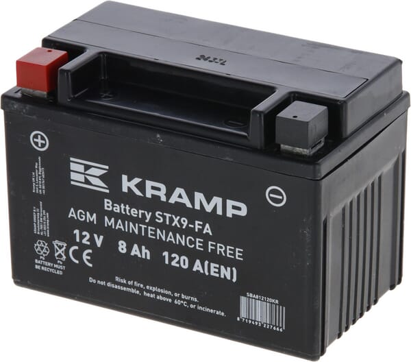 Baterie 12V 8Ah 120A uzavřená Kramp