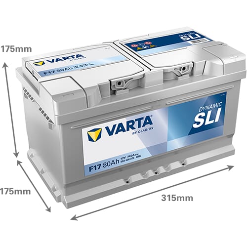 Startbatteri Varta 12V 80Ah 740A - Bilbatterier och Fordonsbatterier - 580406074 - 5