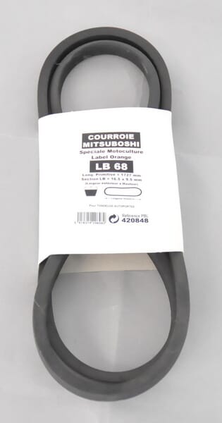 Courroie trapézoïdale LB68 Mitsuboshi — réf. FGP420848