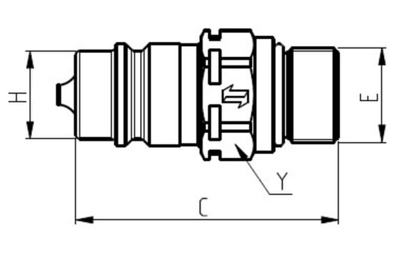 Coupleurs, 3/8"-M16x1.5 mâle CNV vue 2