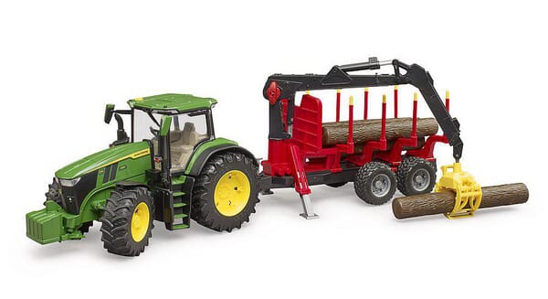 John Deere 7R 350 avec remorque à grumes · réf. U03154