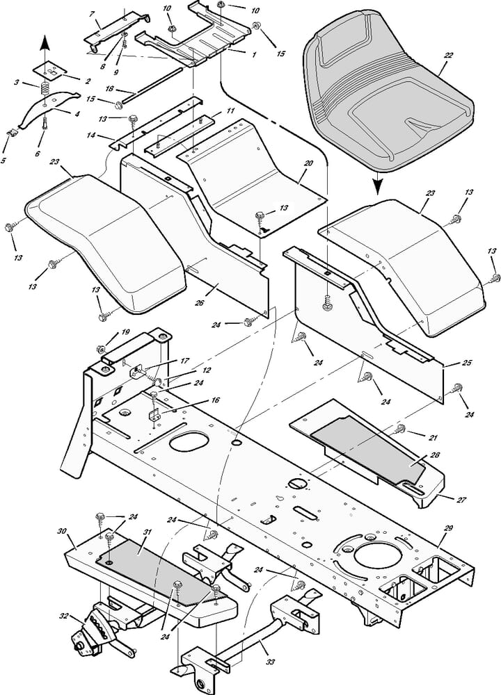 Souprava rámu pro Murray typ 46250X65A