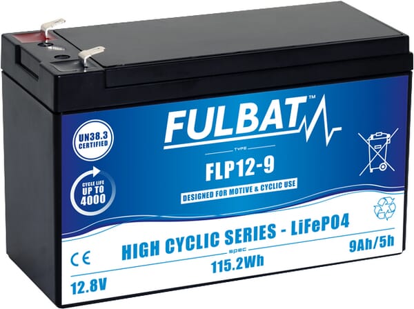 Batterie LITHIUM 12 V 9 Ah · réf. FLP129