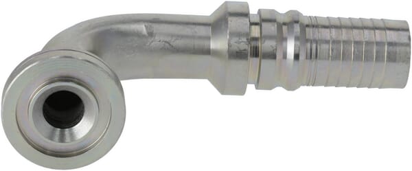 Raccord à sertir 4SH-DN25 avec flasque ø41,3 mm 90° · réf. SFSH251290G2