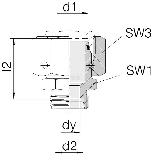 Adapteur mâle femelle 30S 16S vue 3