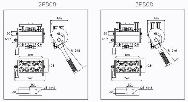 Multifaster DN12-8x1/2" BSPP - Multifaster Reservdelar - 3P808812GMC - 4