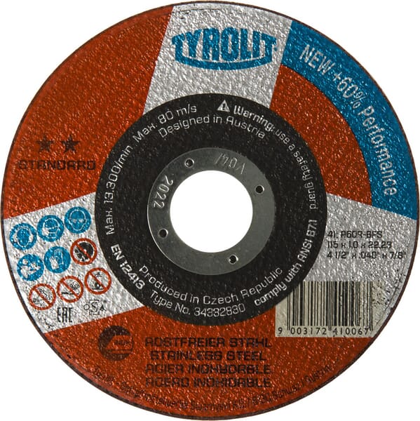 Disque à couper A60R-BFS standard 115x1,0 mm — réf. 34332830