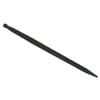 Loader tine, straight, double T section 42x1000mm, pointed tip with M28x1.5mm nut, black, Battista Porteri
