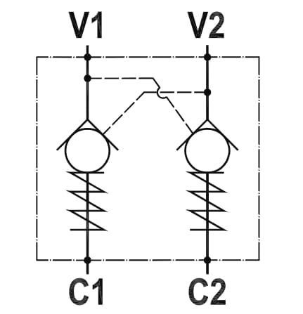 Clapet antiretour piloté 3/8 B vue 4