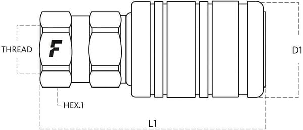 Coupleur 1/2 BSP vue 2