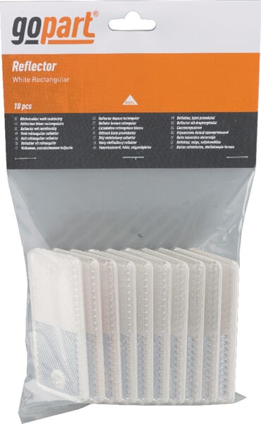 Catadioptre rectangle blanc 70x44mm — réf. LA75001