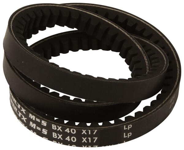 Řemen se surovým okrajem, ozubený