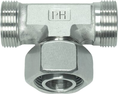 Raccord en T réglable 10L SS · réf. ETSD10LSS