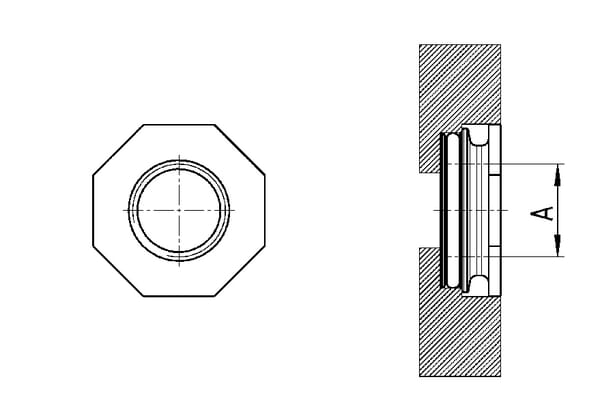 Cartouche filetée vue 2