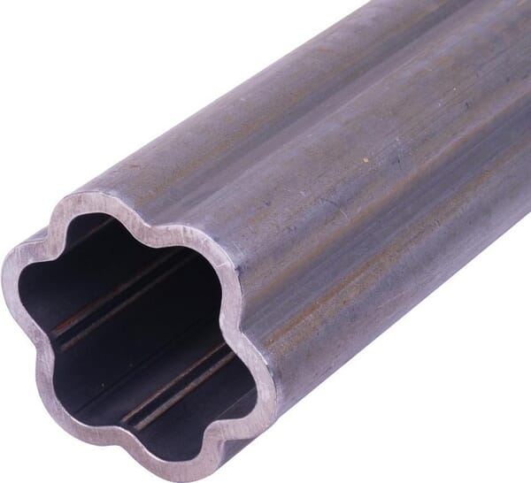 Tube profilé S6 Star, diamètre extérieur 71,5 x 57,5 x 5 mm, longueur : 2 900 mm · réf. 754600