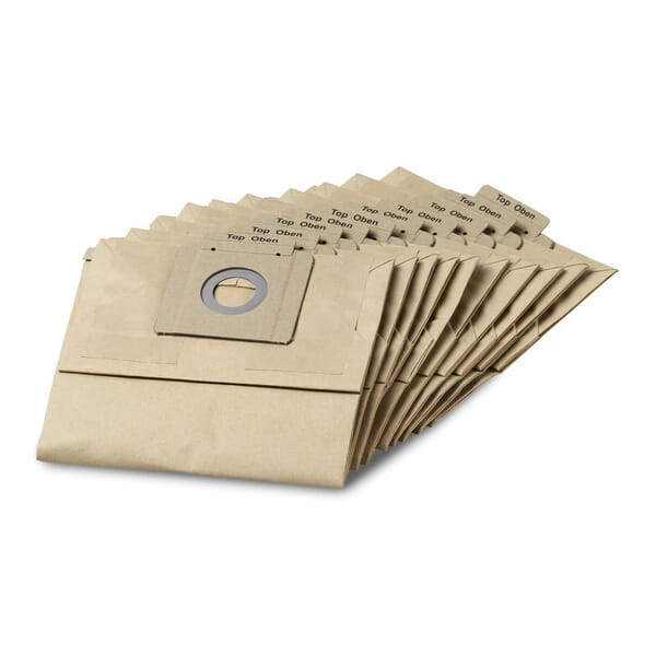 Sac filtrant en papier 10x, Kärcher · réf. 69043120