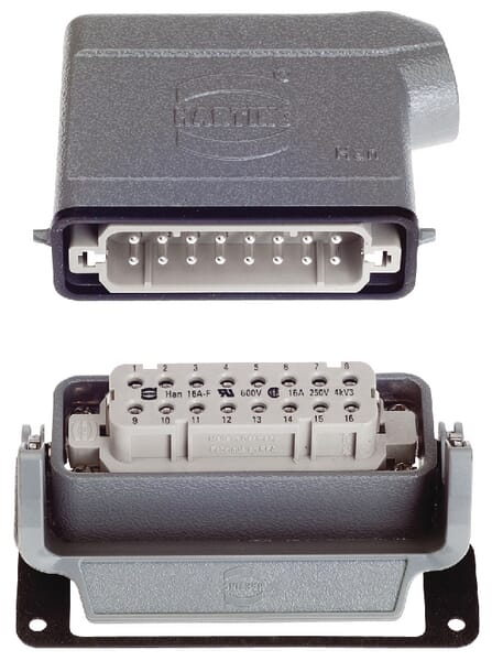 Connecteur cpl., encastré 16P · réf. HANKIT16AP