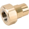 Brass coupling for iron pipe connection - Female thread