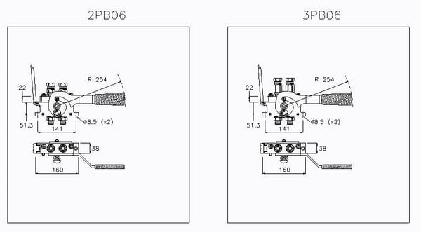 Multifaster DN10-2x1/2" BSPP - Multifaster - 3PB06212GMC - 2