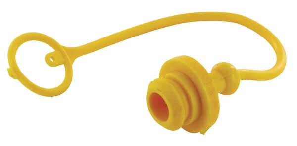 Bouchon anti-poussière PVC jaune pour 3/4" ANV femelle · réf. TMA34Y