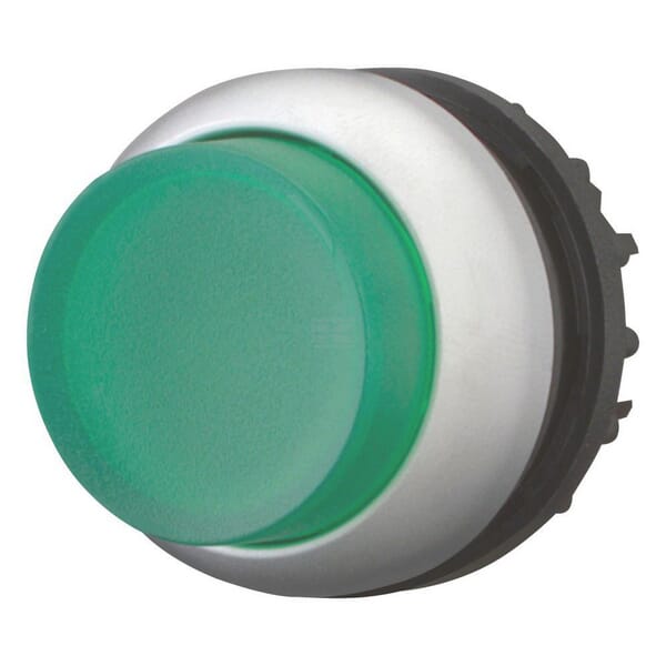 Bouton-poussoir lumineux vert vue 2