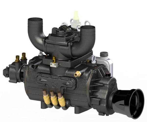 Pompe à vide 540 tr/min 15270 l/min avec lubrification automatique et ballast Battioni Pagani — réf. KPSB550MA100