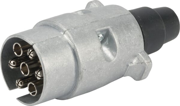 Fiche 7 pôles Métal 12V — réf. LA403012