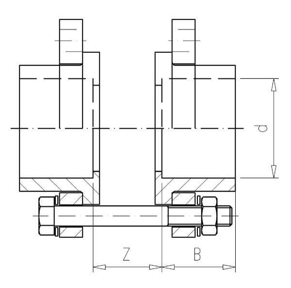 Kit pour clapet 125x125 / DN125 vue 2