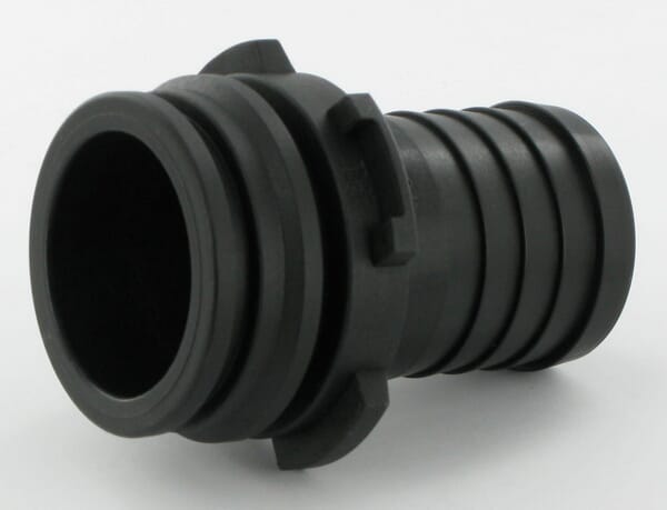 Raccord de tuyau droit 40 mm avec connexion mâle T6 · réf. 1091640