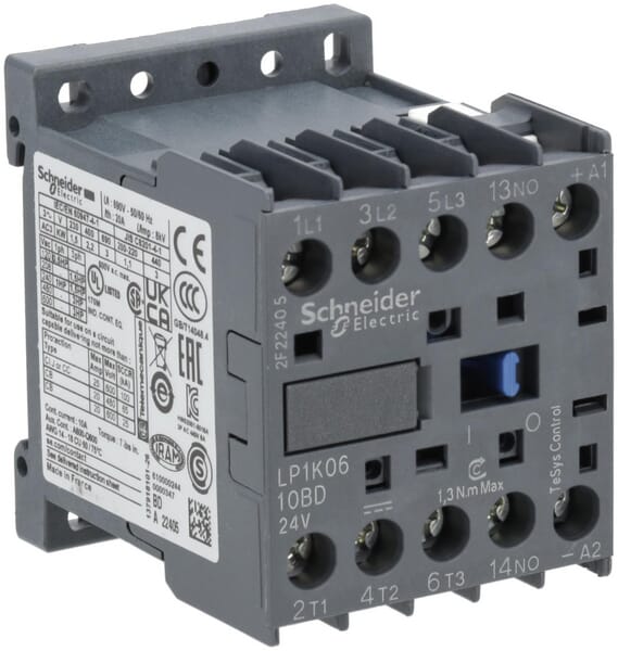 Contact. de puissan. 6A 2,2kW · réf. LP1K0610BD