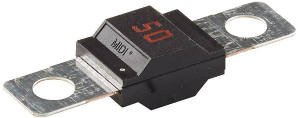 Fusible midi 32V 50A longueur 41,1mm rouge Hella · réf. 8JS742901011
