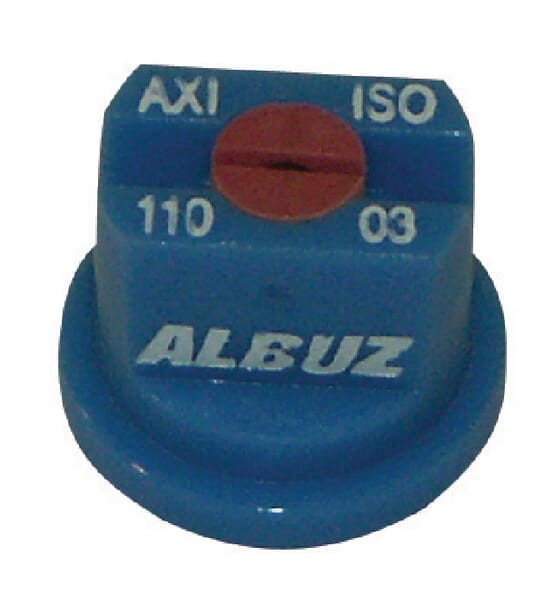 Buse à jet plat AXI 110° 3 bleu céramique Albuz · réf. AXI11003