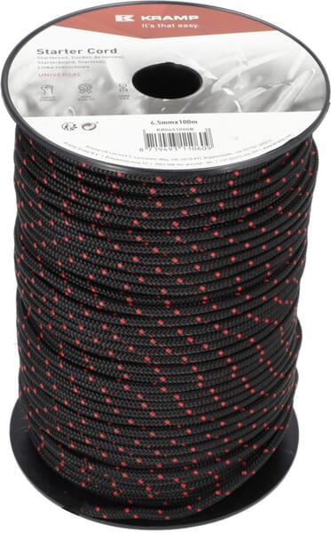 Lanko startéru 4,5 mm x 100 m, černé