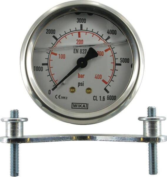 Manomètre Ø 63 mm 400bar/6000psi Inox- raccord arrière · réf. MA63400AM