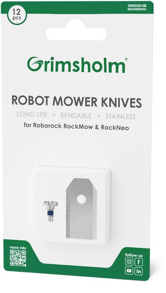 Lames pour Roborock RockMow séries S et Z, (12x) — réf. FGP1198