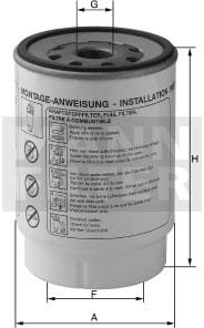 Filtre à carburant — réf. PL4201X