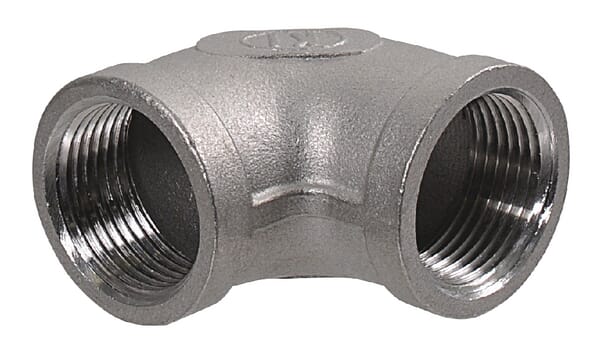 Tvarovka č.90 - Koleno 90° - 2x Vnitřní závit - Nerezová ocel 316