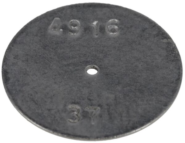 Plaque d'orifice 37 SS · réf. CP491637