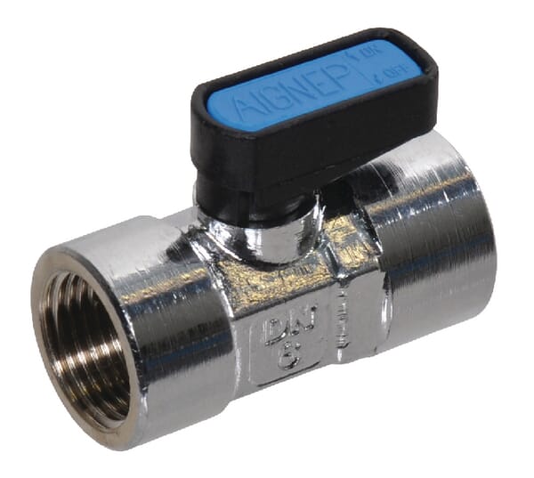 Vanne bois. sph. mini 3/8" f/f — réf. 249093