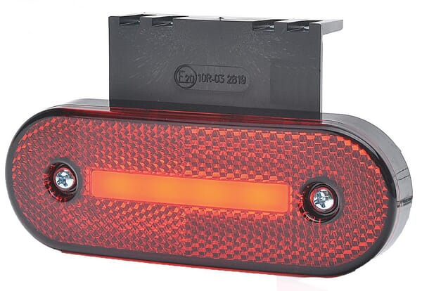 Feu de position LED, rectangulaire, 12-24 V, 115,3x41,3x20 mm, Kramp — réf. LA30155R