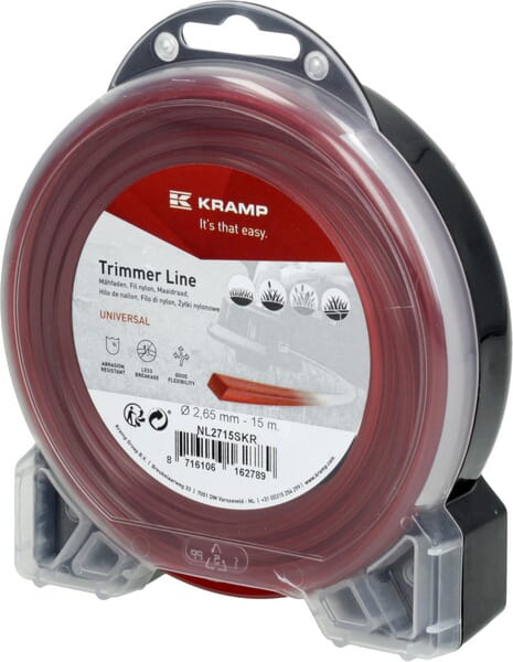 Fil de coupe Ø 2.65mm 15m carré rouge Kramp — réf. NL2715SKR