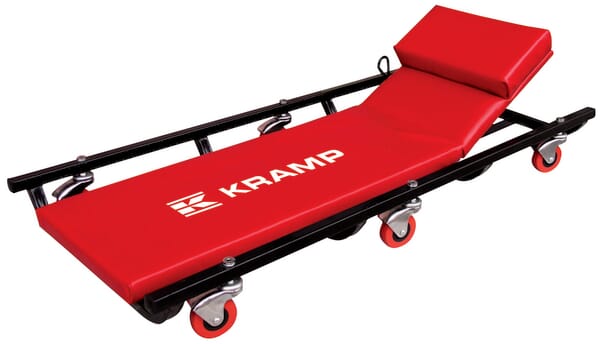 Pojízdné inspekční lehátko s nastavitelnou opěrkou hlavy