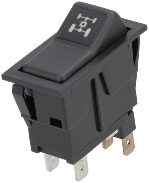 Interrupteur à bascule, I-0, marche-arrêt, 12V, 4 broches, transmission intégrale — réf. SW10040KR